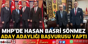 Sönmez aday adaylığı başvurusunu yaptı