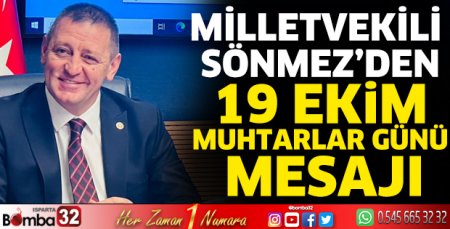 Sönmez’den 19 Ekim Muhtarlar Günü mesajı