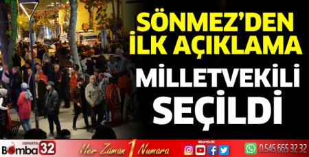 Sönmez'den ilk açıklama