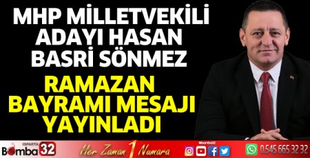 Sönmez'den Ramazan Bayramı mesajı