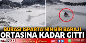 Sorgun Barajı dondu