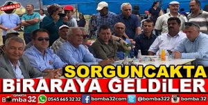 SORKUNCAK KÖYÜNDE BİR ARAYA GELDİLER