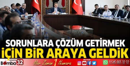Sorunlara çözüm getirmek için bir araya geldik