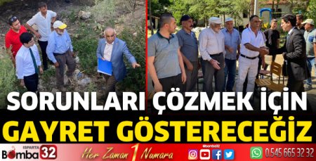 Sorunları çözmek için gayret göstereceğiz