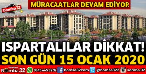 SOSYAL KONUT PROJESİNİN ISPARTA AYAĞI