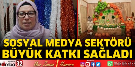 Sosyal medya sektörü büyük katkı sağladı