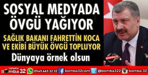SOSYAL MEDYADA ÖVGÜ YAĞIYOR