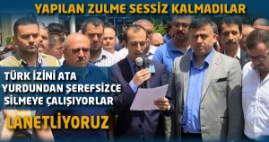 Soydaşlarımıza yapılan zulme sessiz kalmadılar