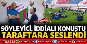 SÖYLEYİCİ TARAFTARA SESLENDİ