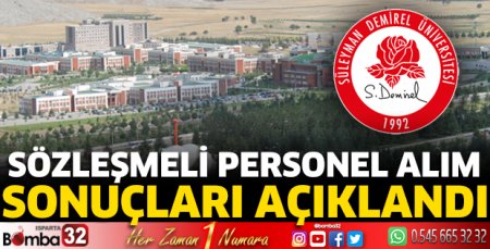 Sözleşmeli personel alım sonuçları açıklandı
