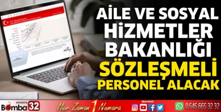 Sözleşmeli personel alınacak