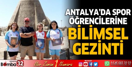 Spor öğrencilerine bilimsel gezinti