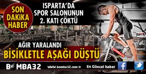 SPOR SALONUNDA FECİ KAZA! İKİNCİ KATTA ÇÖKME!