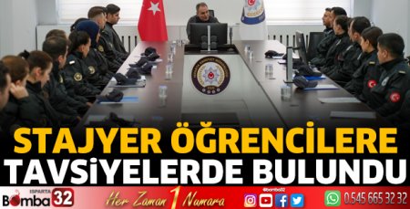 Stajyer öğrencilere tavsiyelerde bulundu 