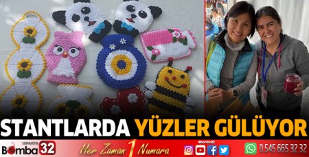 Stantlarda yüzler gülüyor