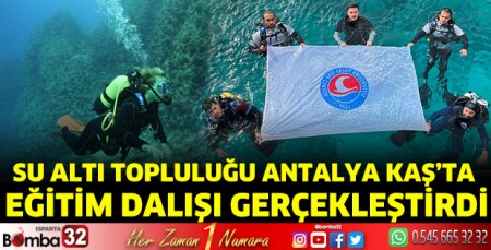 Su Altı Topluluğu Antalya Kaş’ta Eğitim Dalışı gerçekleştirdi