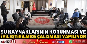 Su kaynaklarının korunması ve iyileştirilmesi çalışması yapılıyor
