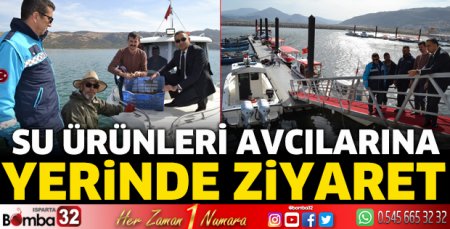Su ürünleri avcılarına yerinde ziyaret