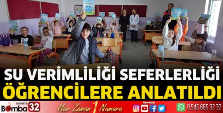 Su Verimliliği Seferberliği öğrencilere anlatıldı