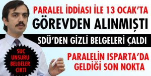 SUÇ UNSURU BELGELERİ ÇALIYORDU