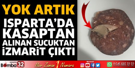 Sucuktan izmarit çıktı