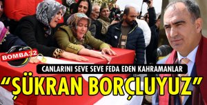 ŞÜKRAN BORÇLUYUZ