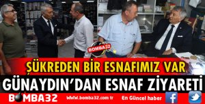 ŞÜKREDEN BİR ESNAFIMIZ VAR