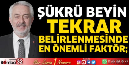 Şükrü beyin tekrar belirlenmesinde en önemli faktör;
