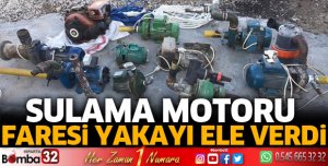 Sulama motoru faresi yakalandı