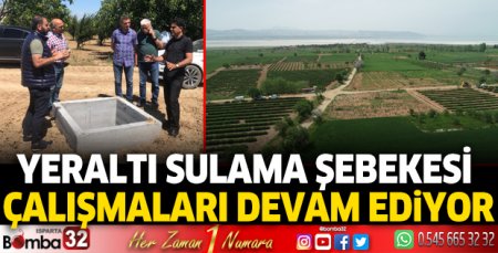 Sulama Şebekesi çalışmaları devam ediyor
