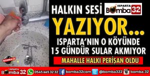 SULARI KESİLDİ KÖY HALKI PERİŞAN OLDU