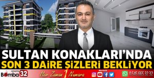 Sultan Konaklarında son 3 daire sizleri bekliyor
