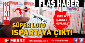 Süper Loto 9. devirde Isparta'ya Çıktı