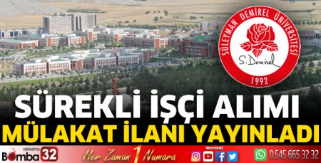 Sürekli işçi alımı mülakat ilanı yayınladı