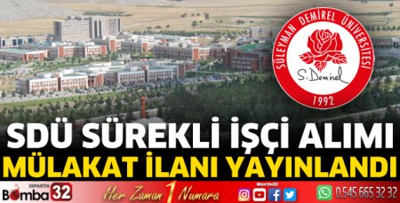 Sürekli İşçi Alımı Mülakat İlanı yayınlandı