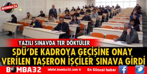 SÜREKLİ İŞÇİLERİN KADRO SINAVI YAPILDI
