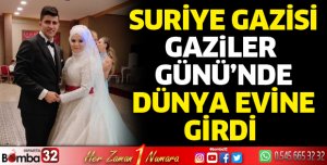 Suriye Gazisi Yılmaz, Gaziler Günü'nde evlendi