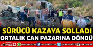 Sürücü kazaya solladı