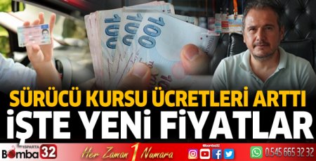 Sürücü kursu ücretleri arttı