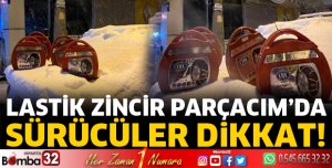 Sürücüler araç zincirleri Parçacım'da