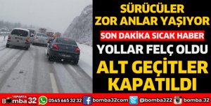 SÜRÜCÜLER ZOR ANLAR YAŞIYOR
