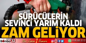 Sürücülerin sevinci yarım kaldı