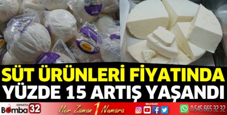 Süt ürünleri fiyatında artış yaşandı