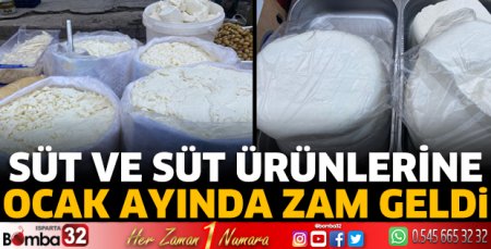 Süt ve süt ürünlerine zam