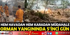 Sütçüler Çandır orman yangını 5'inci gününde