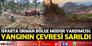 Sütçüler orman yangını, büyük ölçüde kontrol altında