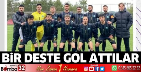 Sütçüler Spor bir deste gol attı