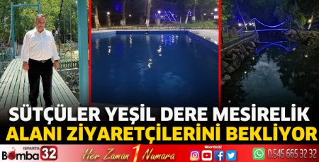 Sütçüler Yeşil Dere Mesirelik Alanı ziyaretçilerini bekliyor