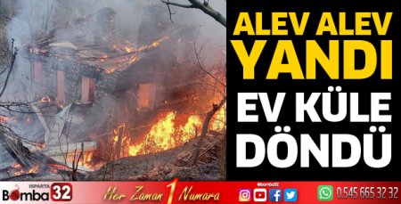 Sütçüler’de ev yangını