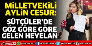 SÜTÇÜLER’DE GÖZ GÖRE GÖRE GELEN HEYELAN
